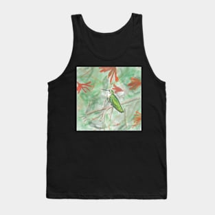 A Hummingbird in the Garden Tank Top